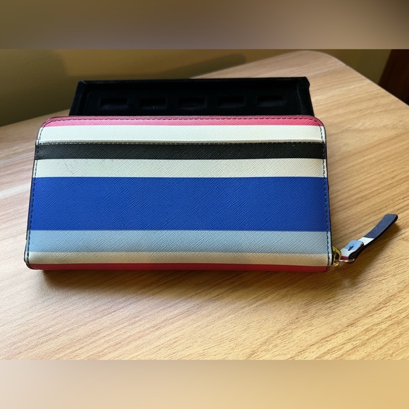 Kate Spade Multi Stripe Full Zip Wallet - Picture 5 of 13